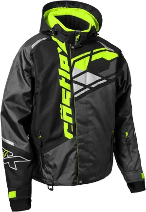 Castle X Men's Code G4 Snowmobile Jacket (Black/Charcoal/Hi-Vis - Small)