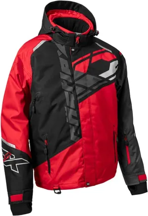 Castle X Men's Code G4 Snowmobile Jacket (Red/Black/Charcoal - 3X-Large)