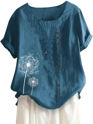 Casual V Neck Button Down Shirts for Women Fragrant Fabric Shirt Womens Tops Casual Boho Clothes for Women Linen