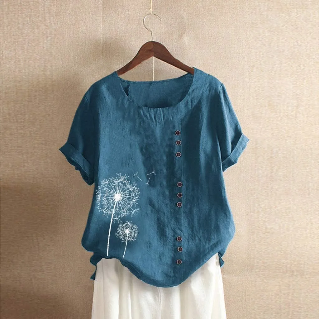 Casual V Neck Button Down Shirts for Women Fragrant Fabric Shirt Womens Tops Casual Boho Clothes for Women Linen
