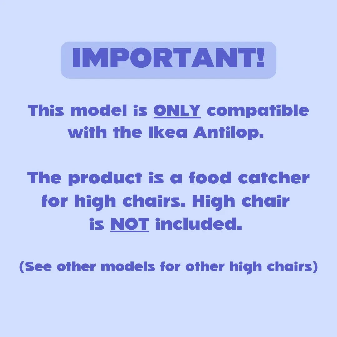 CATCHY -Food Catcher-Compatible with IKEA Antilop High Chair   11 Other High Chairs- Highchair Sold Separately -Baby & Toddler Food & Mess Catcher-Premium Linen Inspired - Under High Chair Accessory