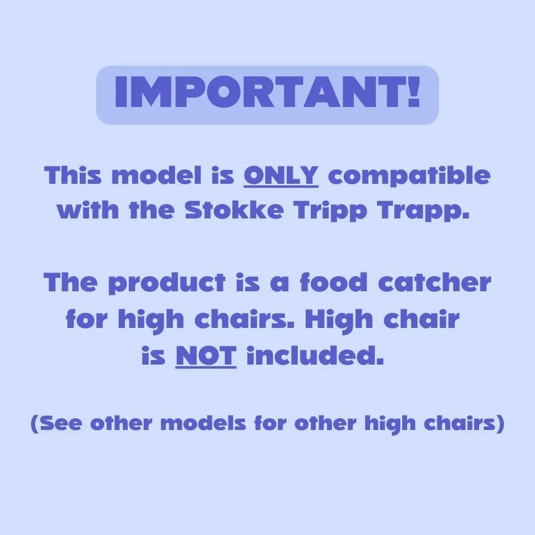 CATCHY -Food Catcher-Compatible with Stokke Tripp Trapp High Chair  11 Other High Chairs-Highchair Sold Separately-Baby & Toddler Food & Mess Catcher-Premium Linen Inspired -Under High Chair Accessory