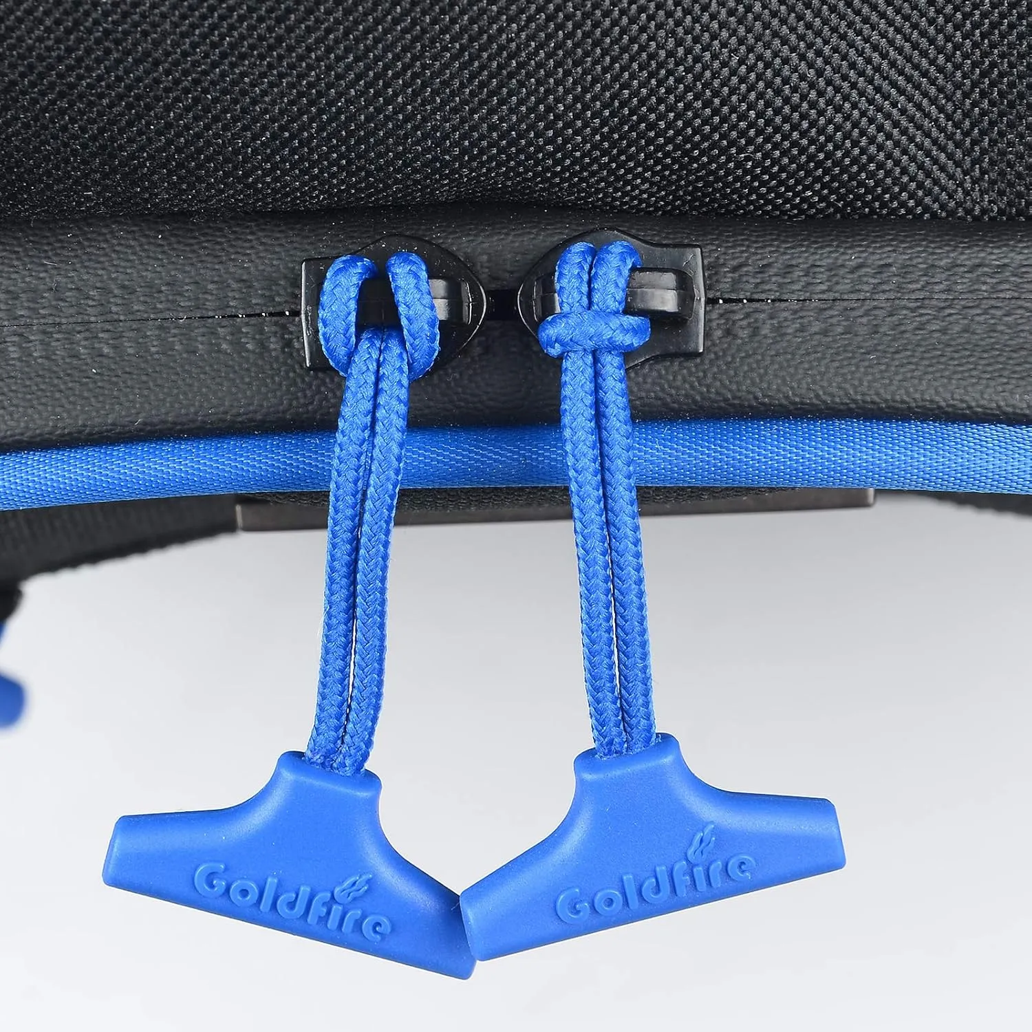 Center Seat Storage Bag Tool Bag Compatible with Polaris RZR Pro XP 2020-2025 Cab Pack Organizer Gear Bag 1680D (Blue Piping)
