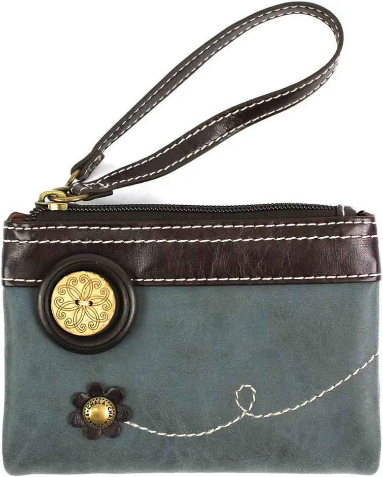 CHALA GEMINI Crossbody Faux Leather Gift Messenger Bag with Double Zip Wallet