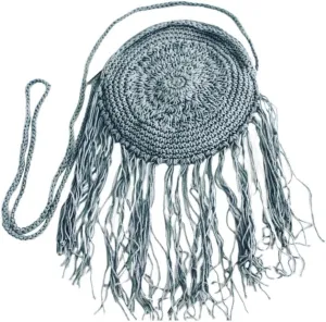 Chic Handmade Round Crossbody Crochet Purse: Elevate Your Style with This Exquisite Artisan-Crafted Fashion Accessory