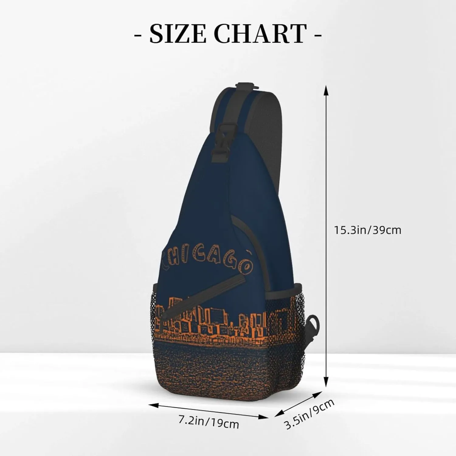 Chicago Crossbody Bag Chicago Shoulder Bag Backpack Chicago Flag Sling Bag Chest Casual Daypack Bag