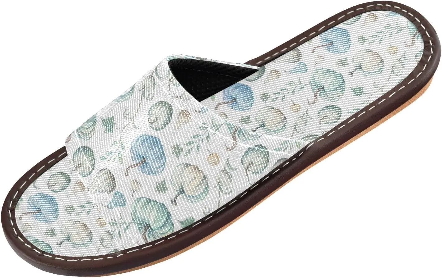 CHIFIGNO Women Durable Non-slip Casual Slippers for Bathroom and Indoor Size 4-5