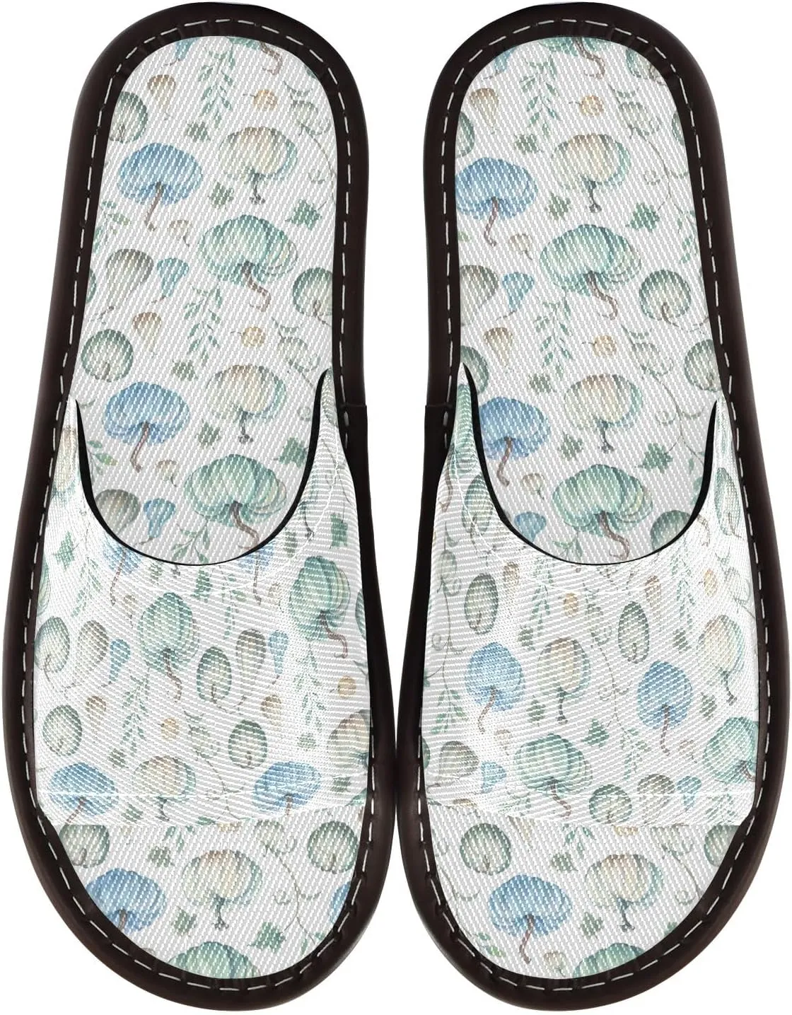 CHIFIGNO Women Durable Non-slip Casual Slippers for Bathroom and Indoor Size 4-5