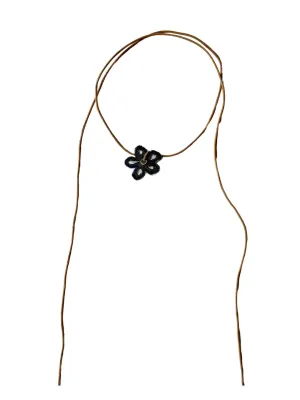 Choker necklace blue