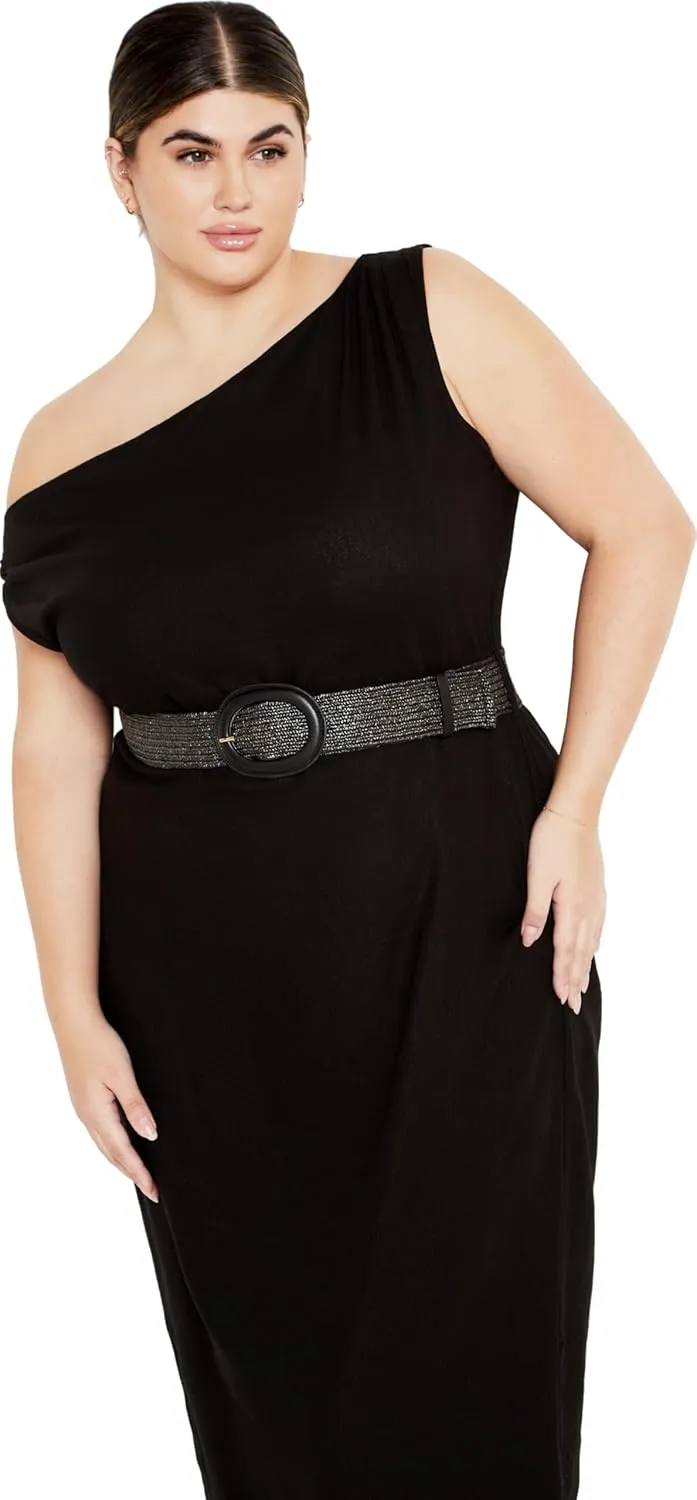 City Chic Women's Plus Size Maxi Dress-Millie Linen
