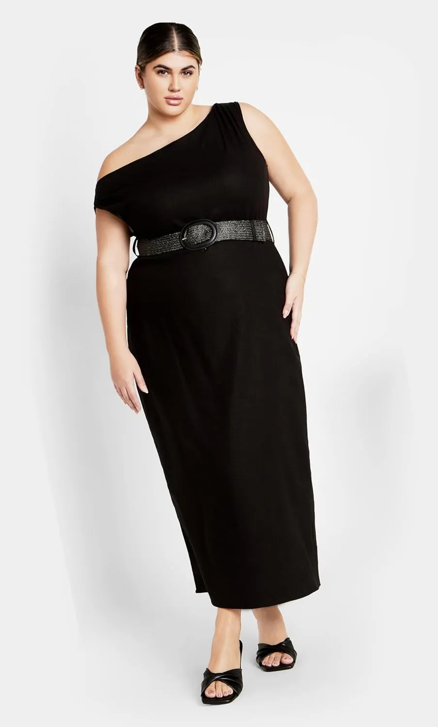 City Chic Women's Plus Size Maxi Dress-Millie Linen
