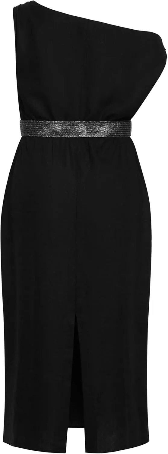 City Chic Women's Plus Size Maxi Dress-Millie Linen