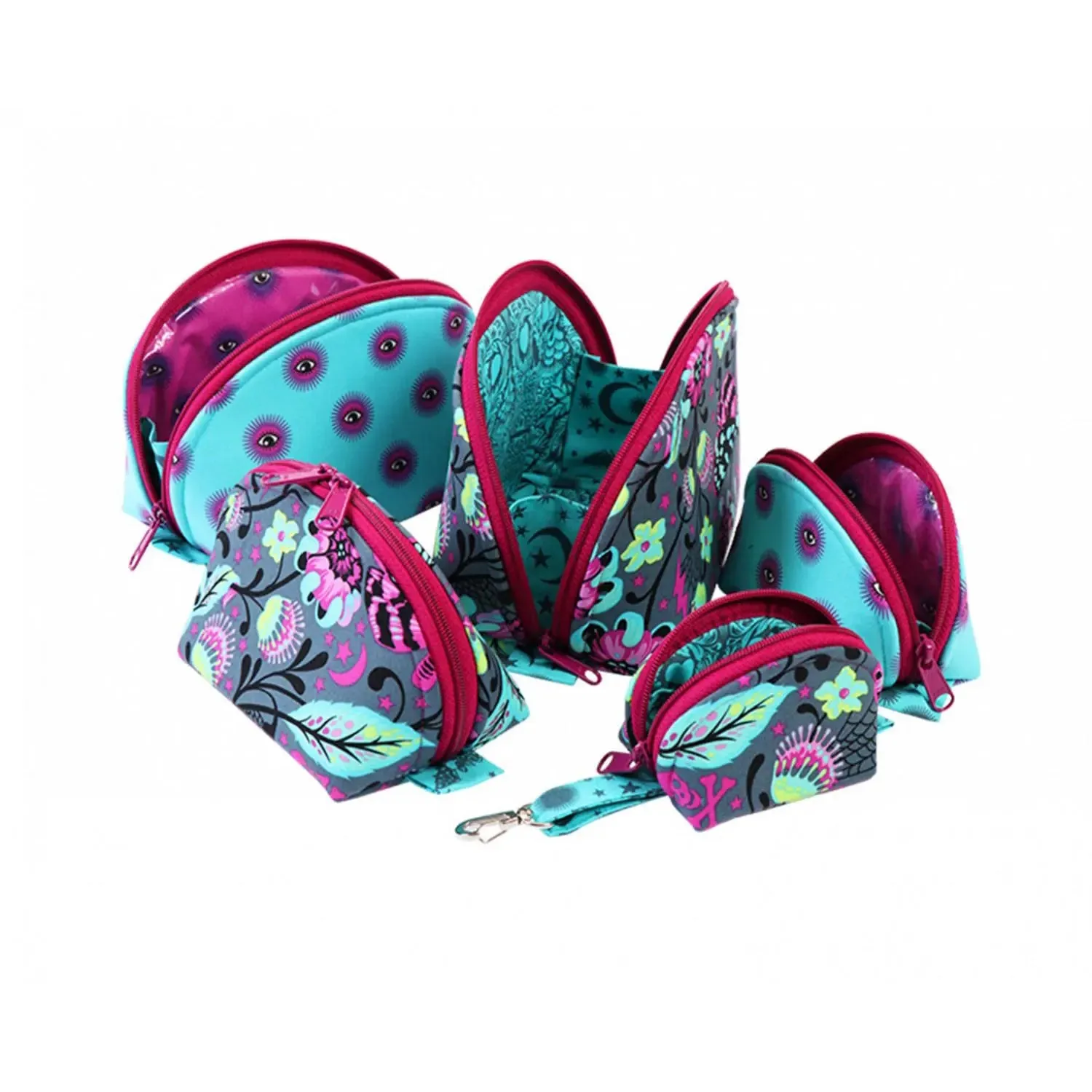 Clam Up Zippered Pouches Pattern