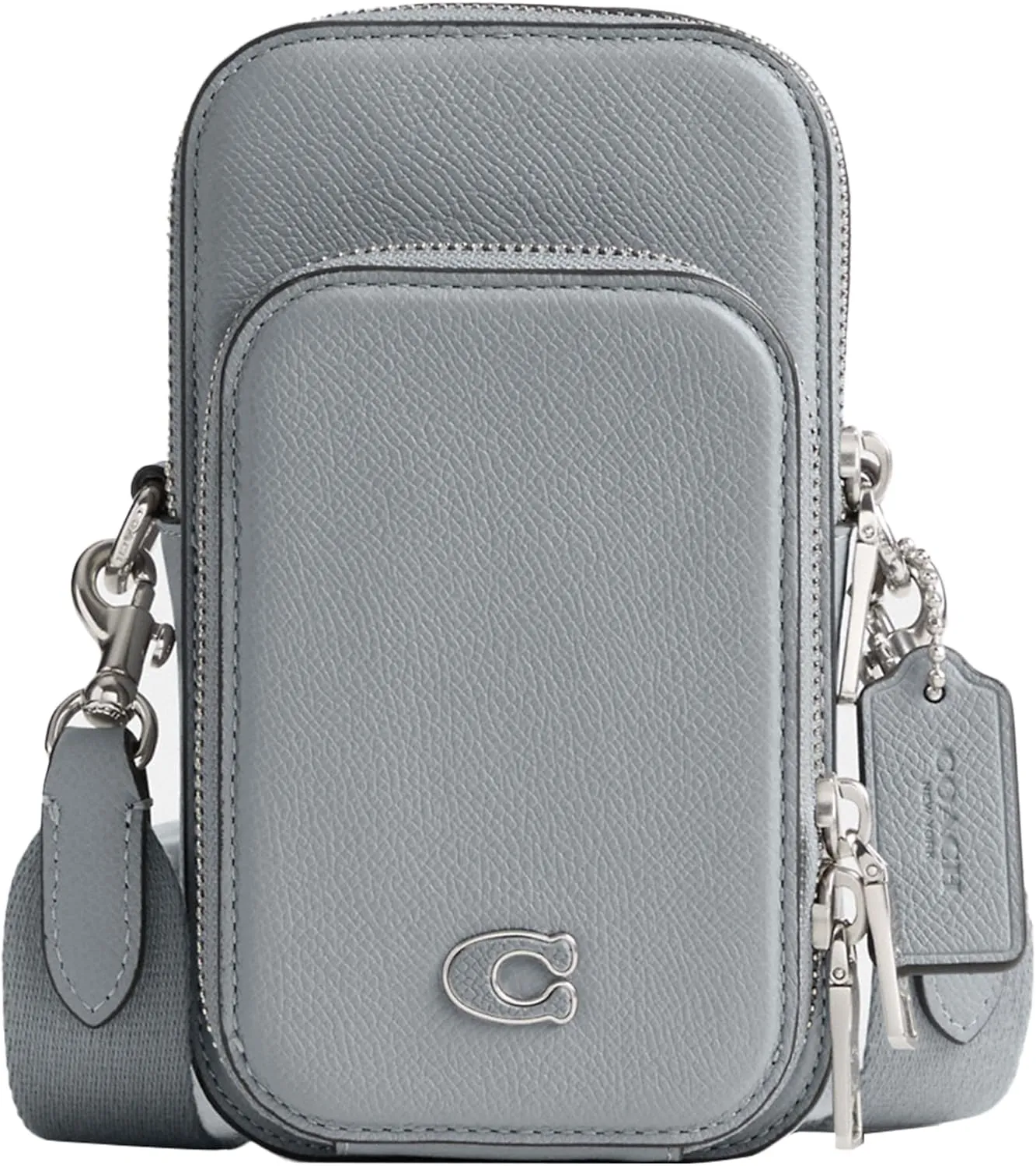 Coach Men's Phone Crossbody Bag in Crossgrain Leather