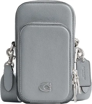 Coach Men's Phone Crossbody Bag in Crossgrain Leather