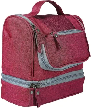 color red Hanging Makeup Travel Toiletry Bag Large Kit Folding Organizer Waterproof Bag MagnifiQ Makeup organizer Make up organizator Storage organizer Makeup drawer organizer