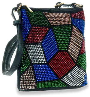 Colorful Rhinestone Crossbody Sling