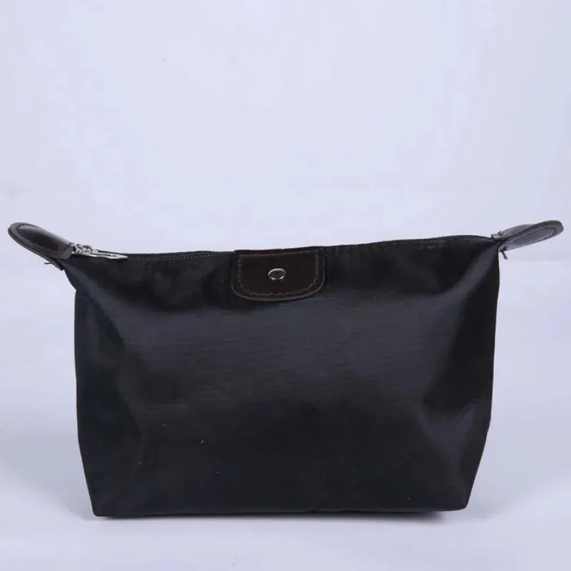 Colorful Waterproof Dumpling Cosmetic Bag for Women - Mini Portable Makeup Tote