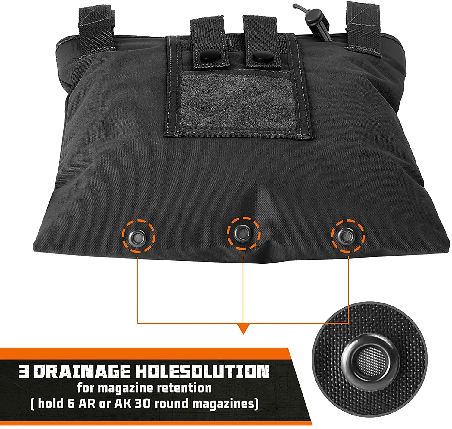 Compact Paintball Airsoft Hunting Gear Folding Ammo Recycling Bag