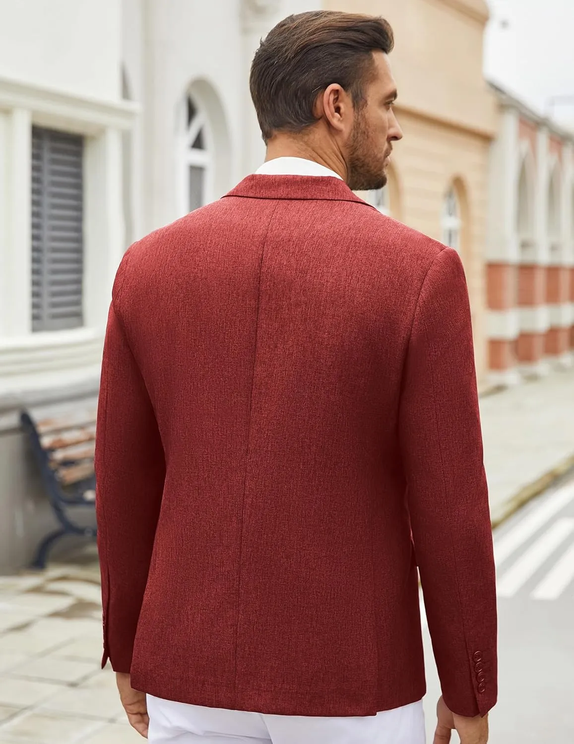 COOFANDY Men's Casual Blazer Lightweight Unlined Sport Coat Regular Fit Two Button Suit Jacket