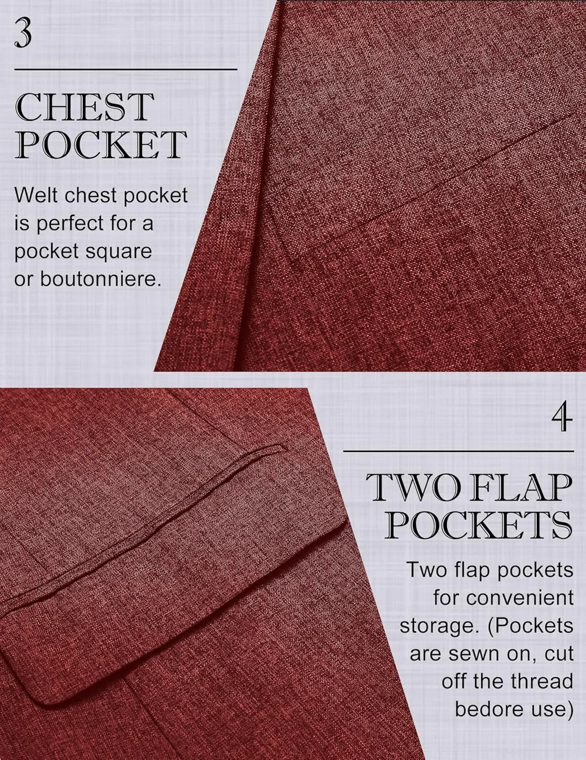 COOFANDY Men's Casual Blazer Lightweight Unlined Sport Coat Regular Fit Two Button Suit Jacket