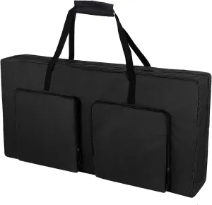 Cornhole Carrying Case Fits 4' x 2' Regulation Size Board, Heavy-Duty 600D Cornhole Boards Bag with Protective Padded Foam and Extra Pockets for Cornhole Outdoor Games