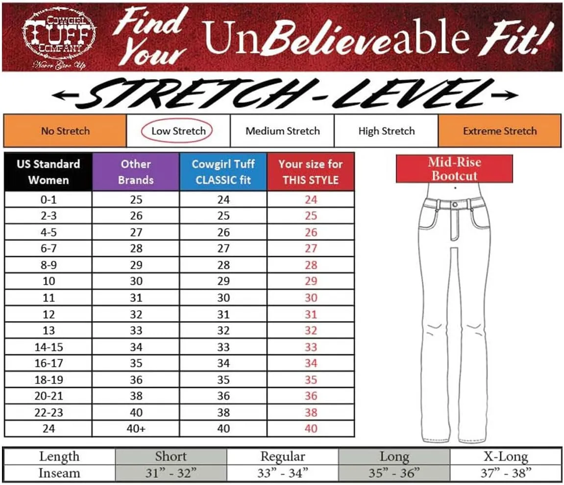 Cowgirl Tuff Women's Western Jeans Hope Bootcut