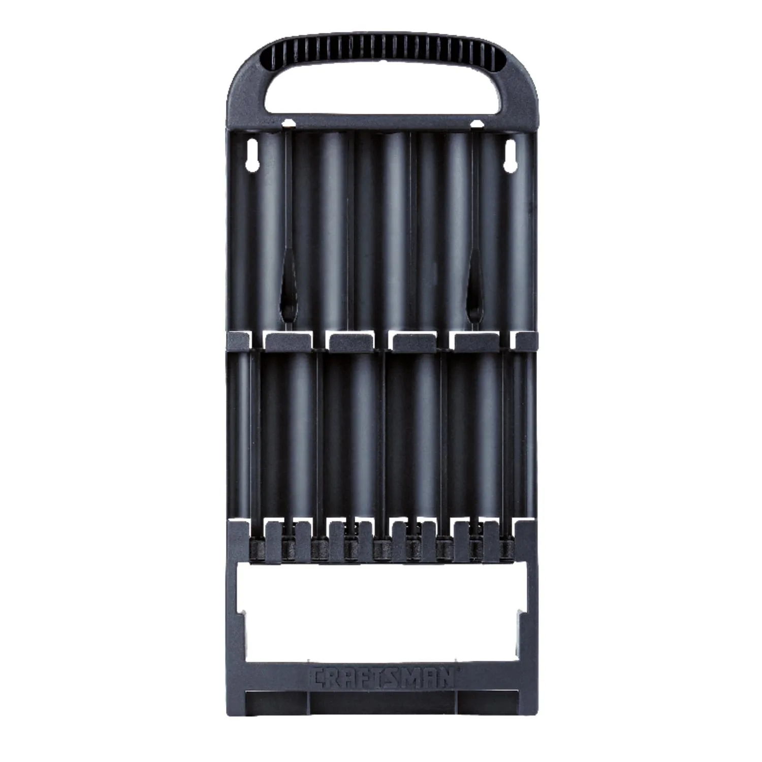 Craftsman Screwdriver Organizer with 13 Compartments, Black Polypropylene