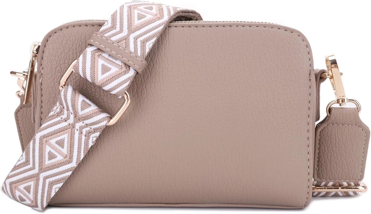 Crossbody Bag for Women Shoulder Bag for Women with Web Strap Camera Bag Handbag for Travel, Work