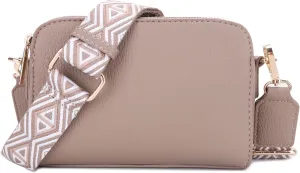 Crossbody Bag for Women Shoulder Bag for Women with Web Strap Camera Bag Handbag for Travel, Work