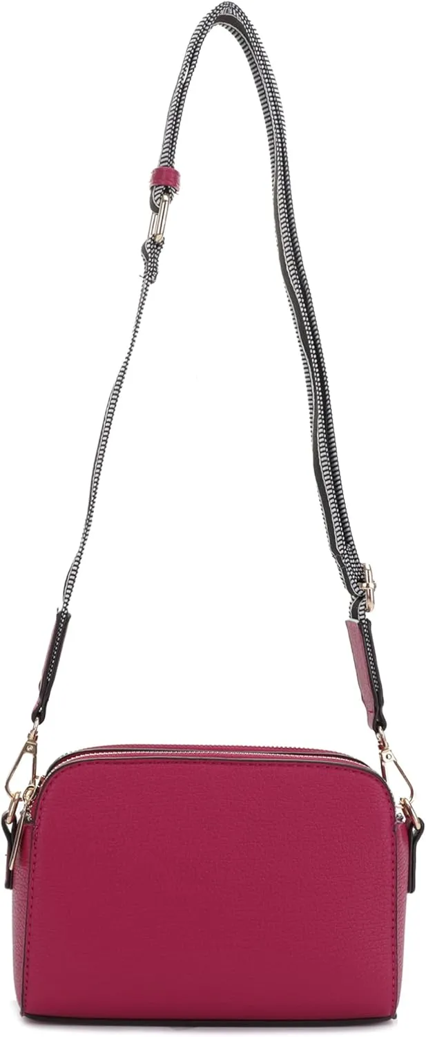 Crossbody Bag for Women Shoulder Bag for Women with Web Strap Camera Bag Handbag for Travel, Work
