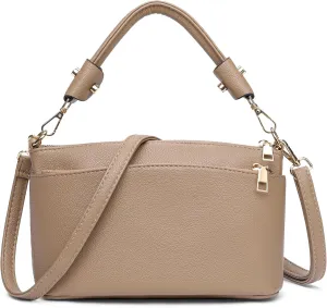 Crossbody Bag for Women, Vegan Leather Top Handle Handbags Small Shoulder Purse