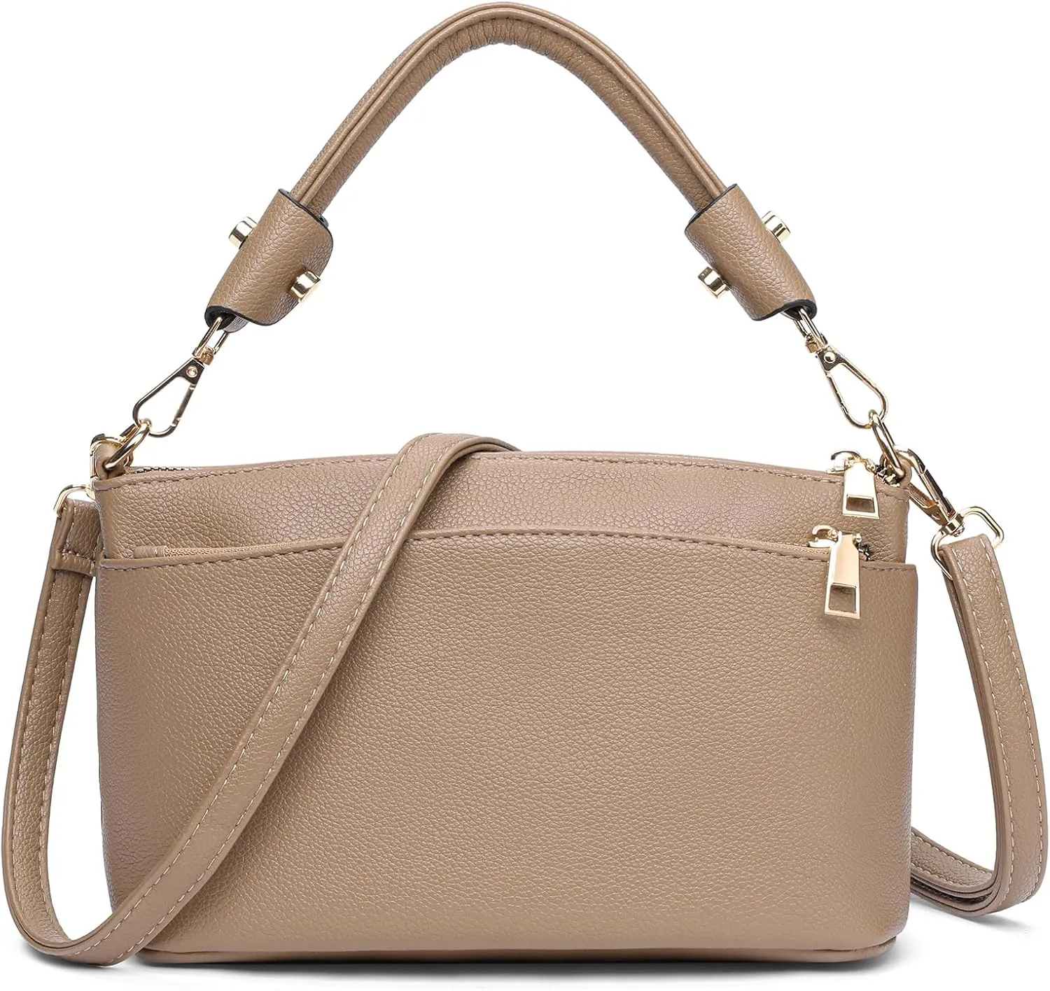 Crossbody Bag for Women, Vegan Leather Top Handle Handbags Small Shoulder Purse