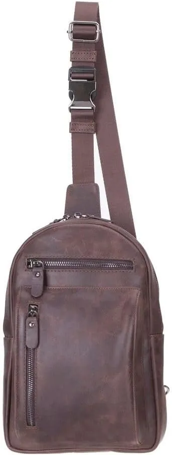 Crossbody Bag for Women with Adjustable Strap, Multi-Pocket Organizer – Stylish Genuine Leather Front & Back Purse, Phone Pocket, Suede inner Lining – Hands-Free Travel Bag