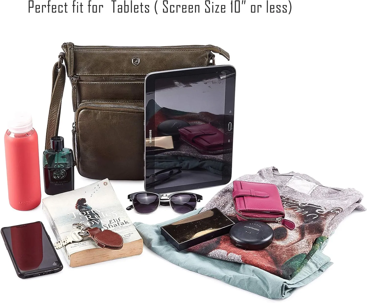 Crossbody Bags for Women Real Leather Purse Handmade Vintage Crossover Shoulder Pocketbook