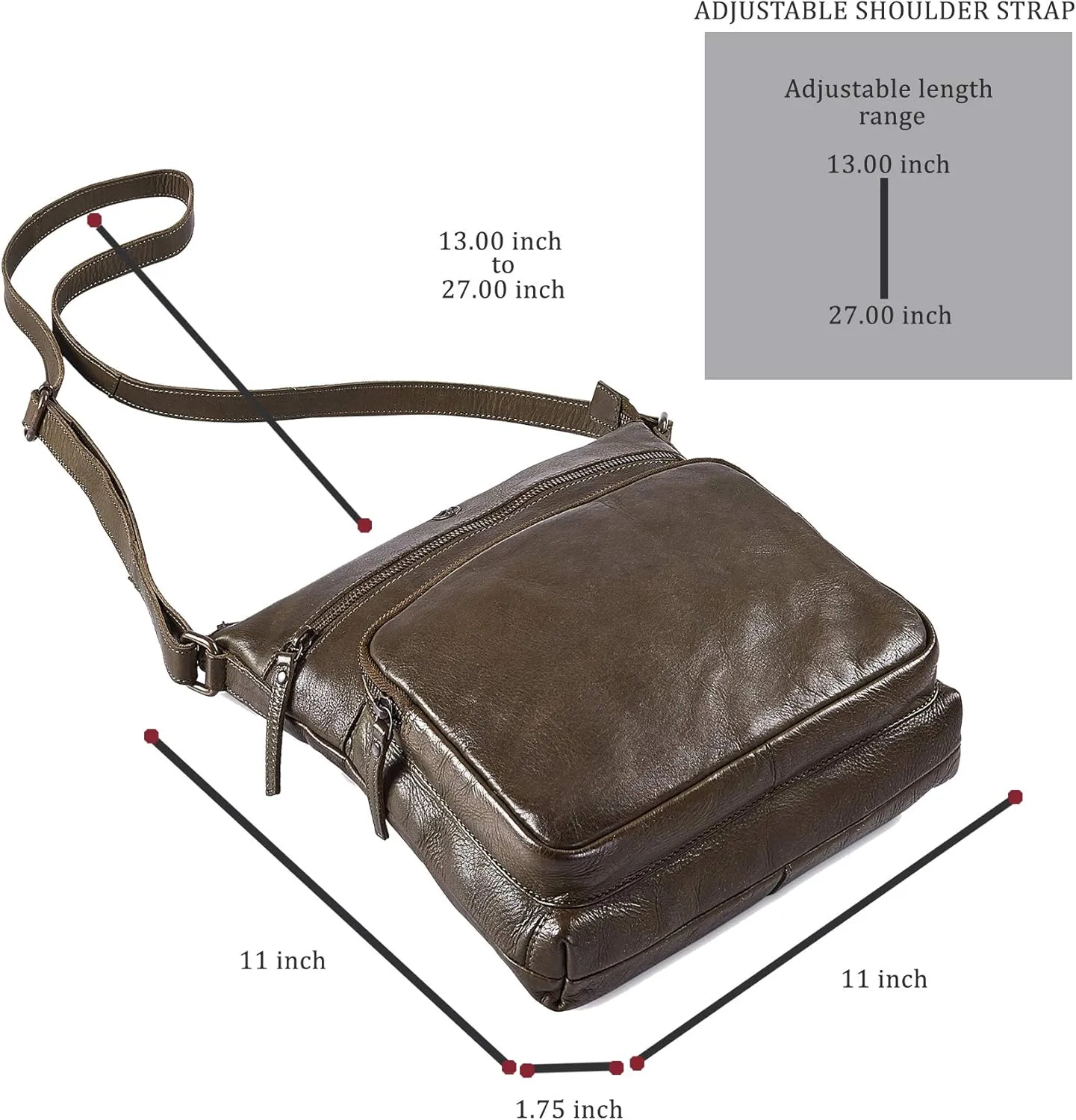 Crossbody Bags for Women Real Leather Purse Handmade Vintage Crossover Shoulder Pocketbook