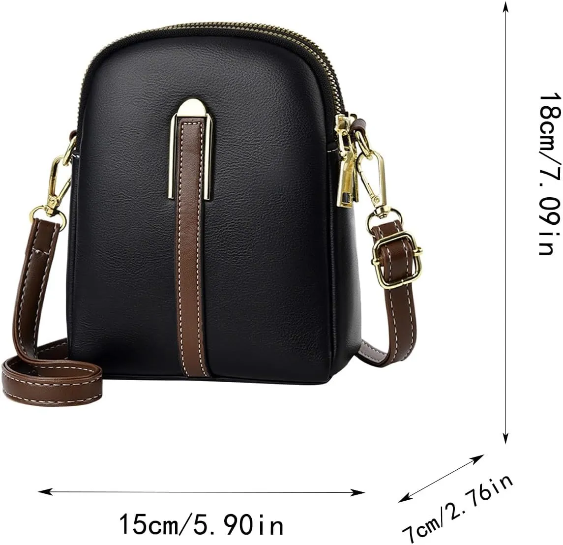 Crossbody Purses New Business Commuteuse Messenger Bag Casual Versatile Adjustable Strap Shoulder Bag (White, One Size)