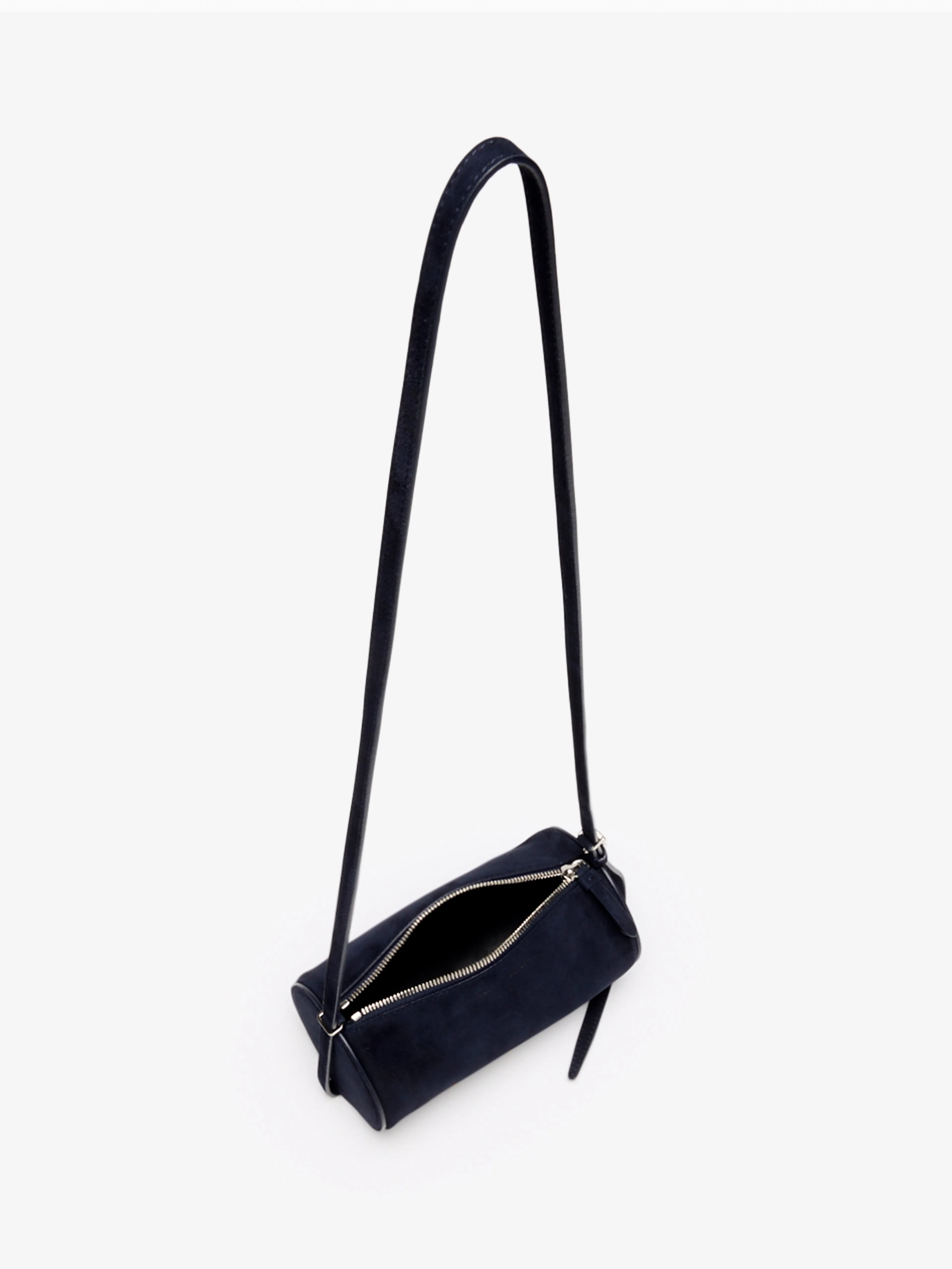 Crossbody Silo Bag in Suede