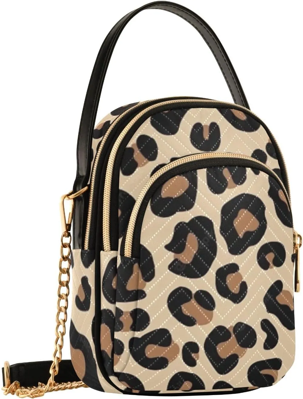 Crossbody Womens Purses and Handbags with Detachable Leather Chain Shoulder Strap(Yellow