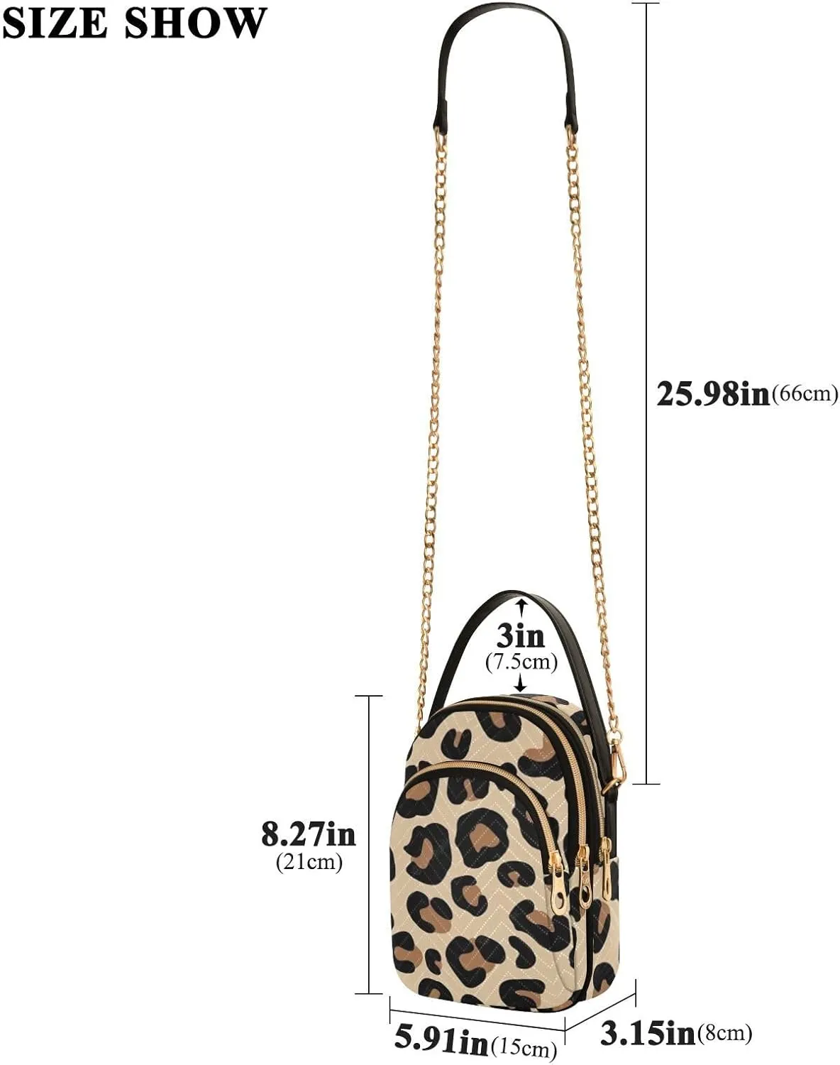 Crossbody Womens Purses and Handbags with Detachable Leather Chain Shoulder Strap(Yellow