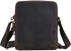CSCDD Crazy Horse Leather Crossbody Bag Large Capacity Crossbody Bag Shoulder Bag