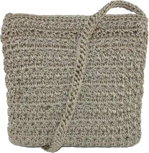 CTM® Women's Crochet Crossbody Handbag