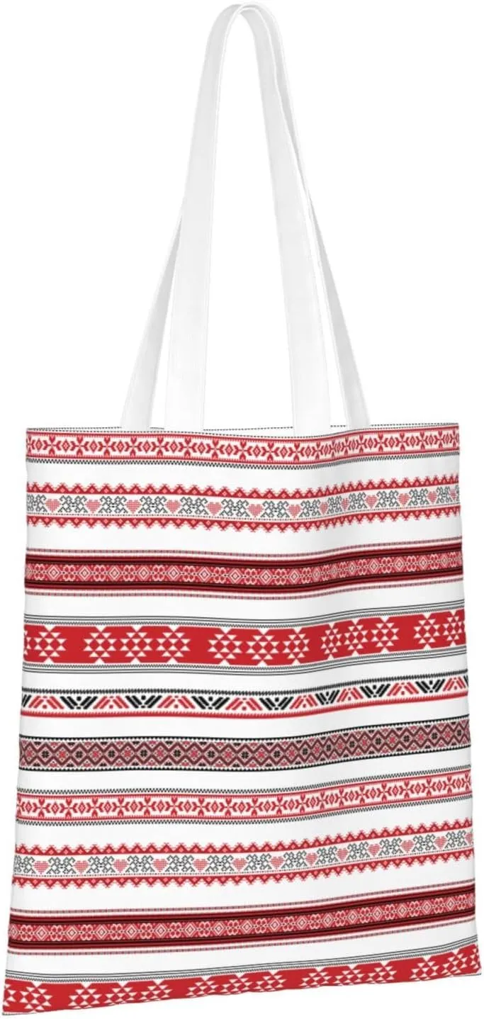 Cute Canvas Tote Bag for Women, Reusable Grocery Shopping Bag for Adults, Handbags for Work,Travel Shoulder Bag
