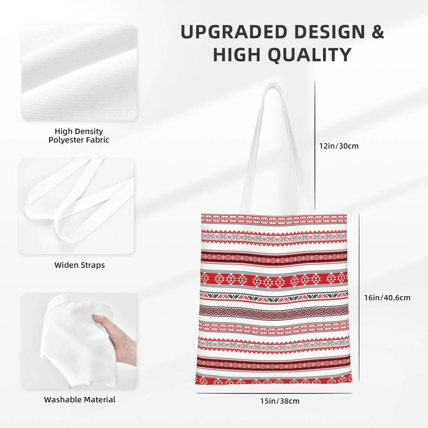 Cute Canvas Tote Bag for Women, Reusable Grocery Shopping Bag for Adults, Handbags for Work,Travel Shoulder Bag