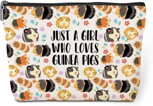 Cute Guinea Pig Makeup Bag Guinea Pig Accessories Funny Guinea Pig Gifts Stuff Decor Travel Toiletry Bag for Women Best Friends Girls Pet Animal Lovers Daughter Sister Camping Birthday Christmas