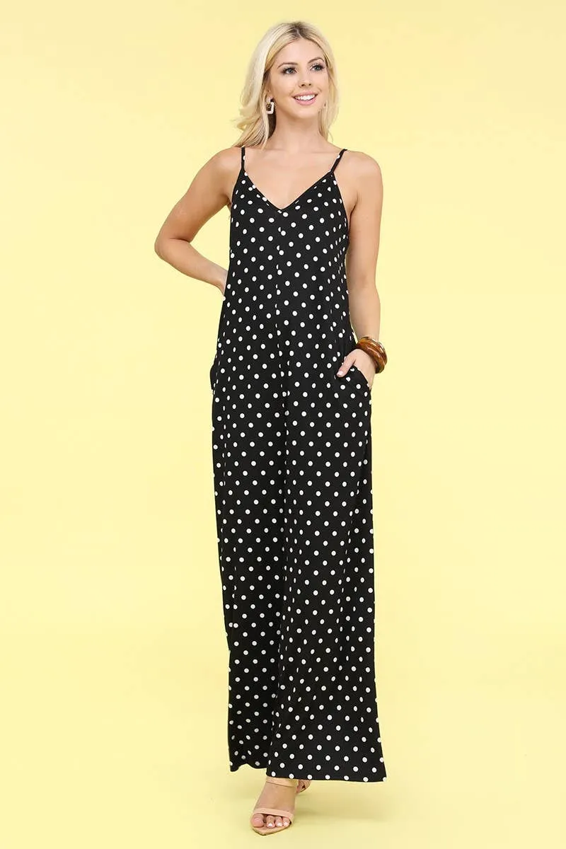 CWDMD810_LOOSE FIT SPAGHETTI STRAP POCKET JUMPSUIT