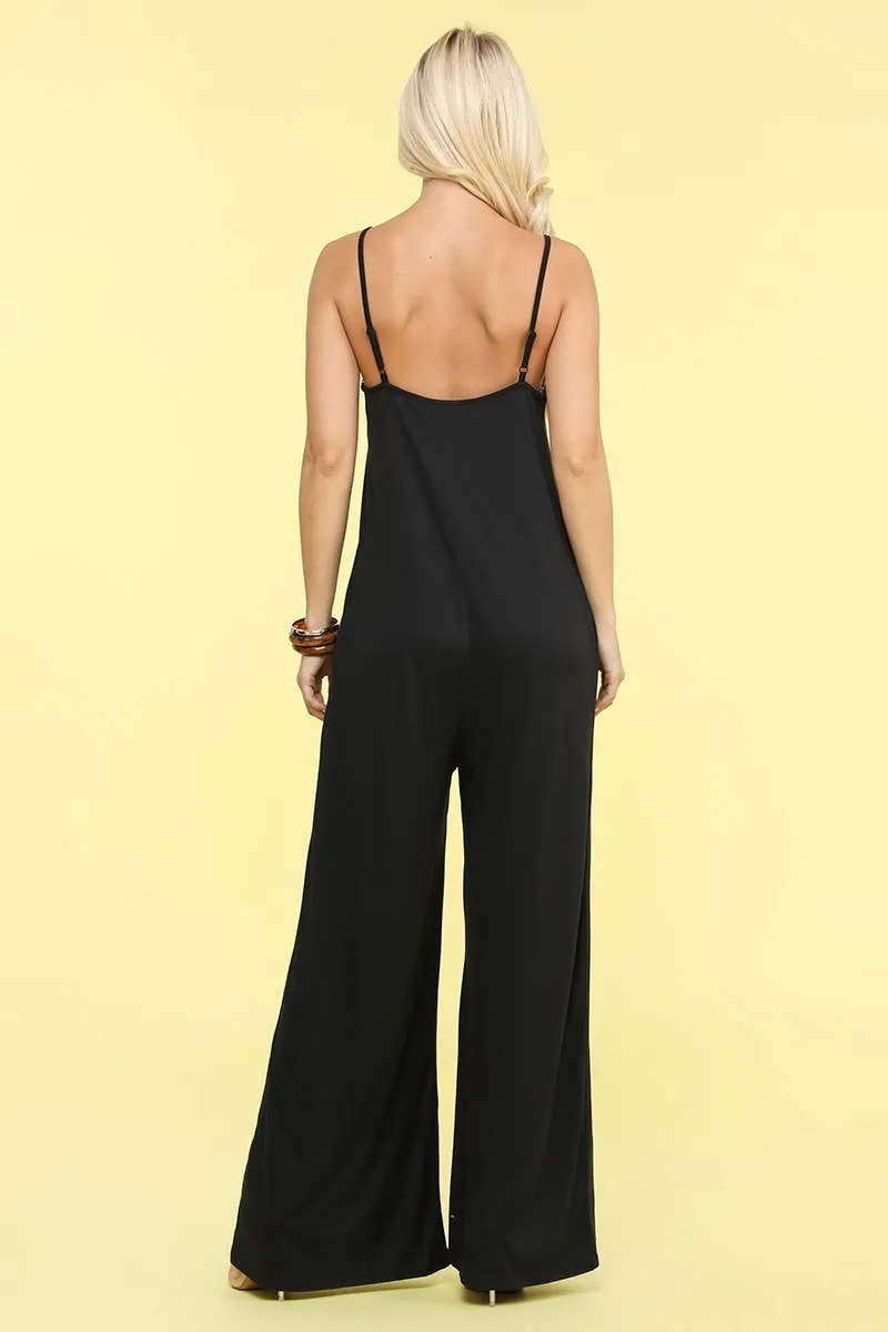 CWDMD810_LOOSE FIT SPAGHETTI STRAP POCKET JUMPSUIT