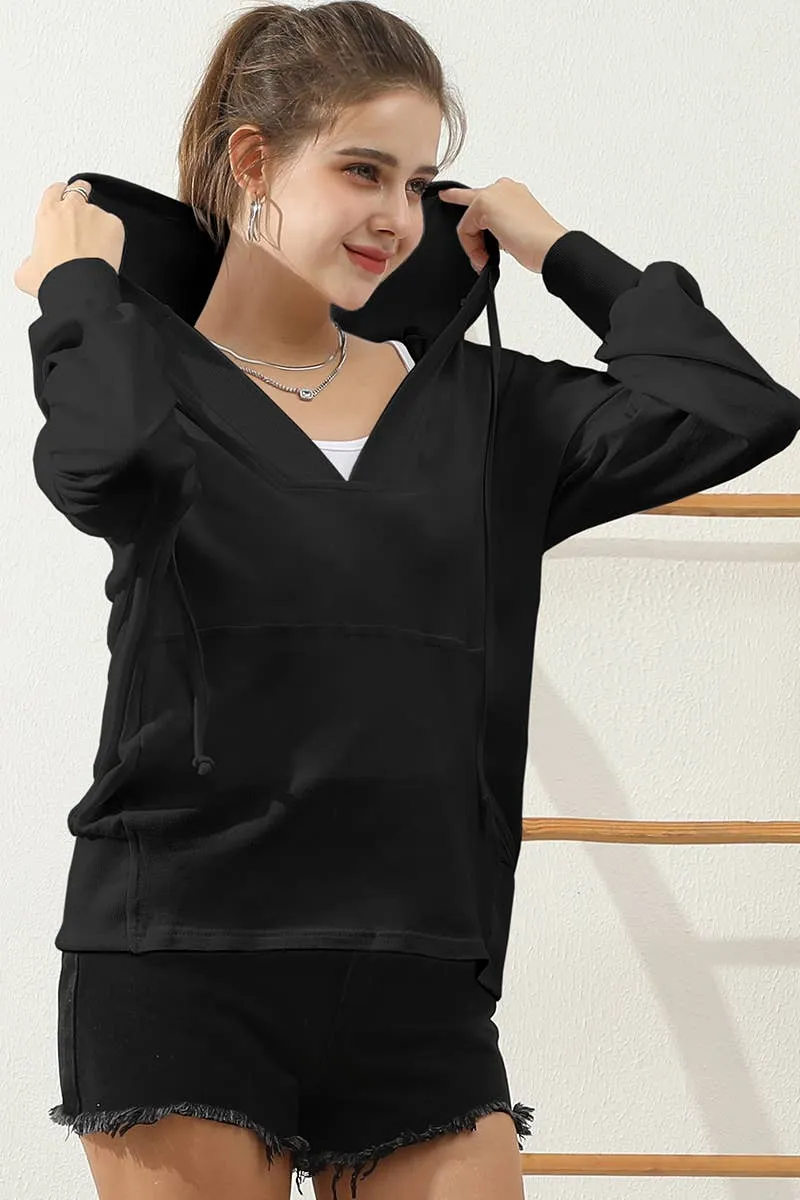 CWTTL1451_Basic Lightweight Pullover Hoodie Sweatshirt: AQUA / (M) 1