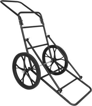 Deer Cart, 500 LBS Capacity Folding Game Cart with 17'' Big Wheels, Heavy-Duty Metal Frame, Ergonomic Handle, Hunting, Camping, Fishing & Hiking