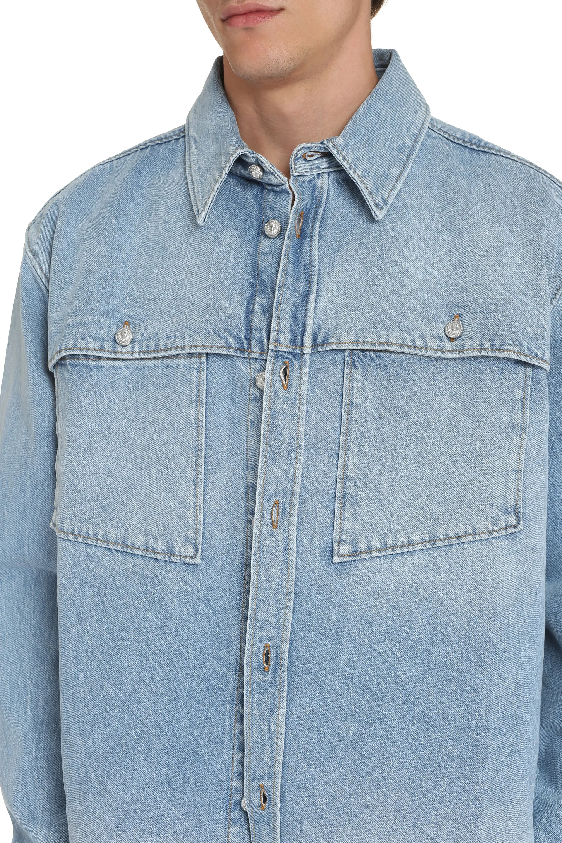 Denim overshirt